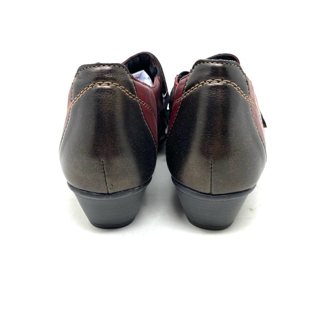 Remonte D7304 Red Combo Women’s Leather Block Heel Shoes Size 41 New in Box - Picture 5 of 8